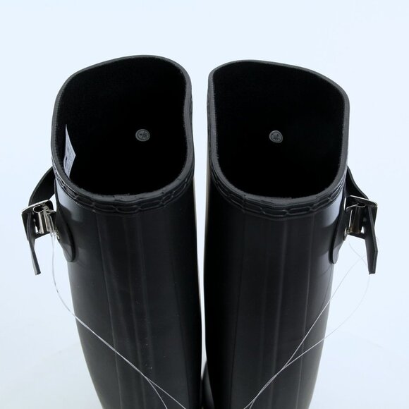 NIB Hunter Original Tall Rain Boots Matte in Black Women Size 8 - Picture 9 of 15
